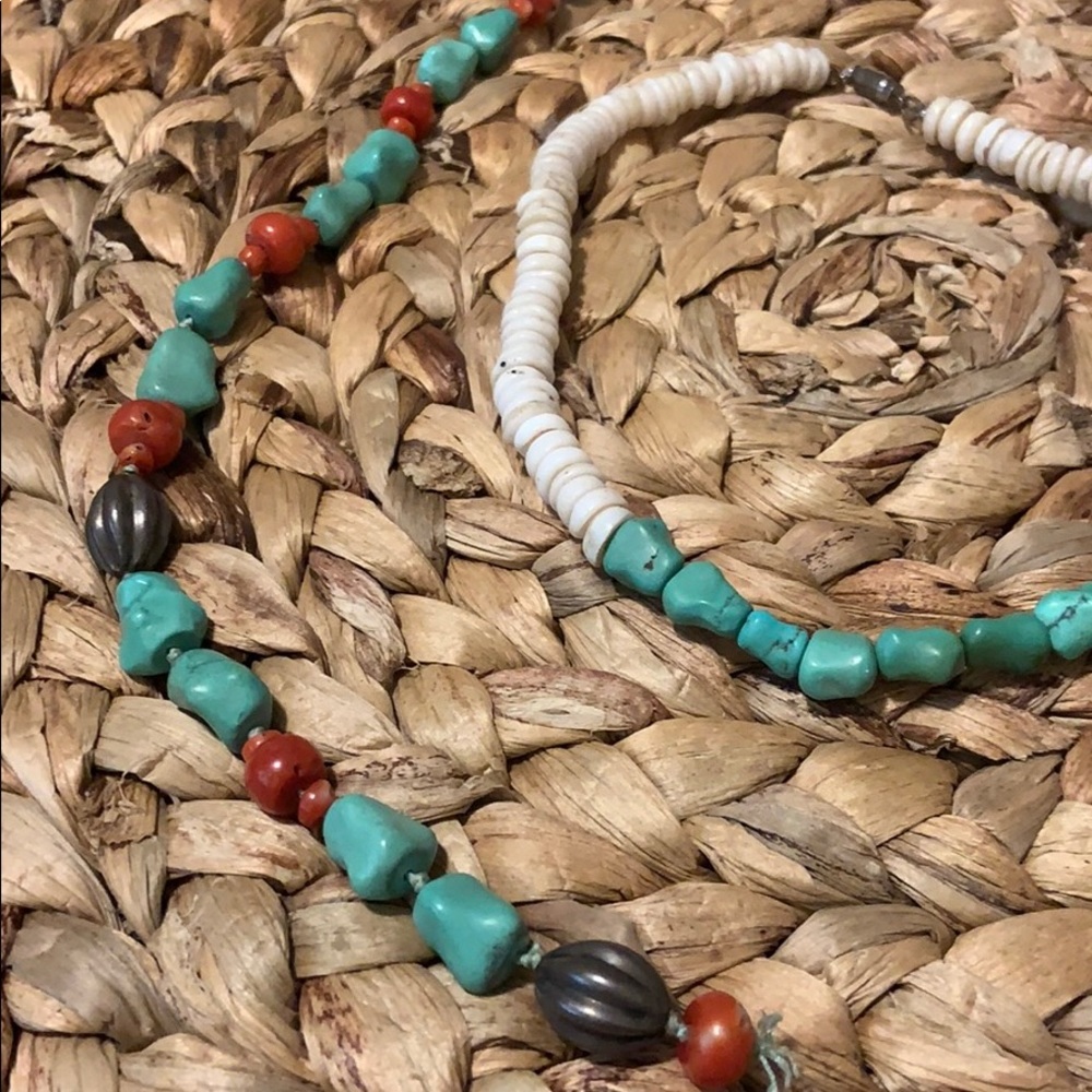 Genuine turquoise necklace and strands - Picture 2 of 4